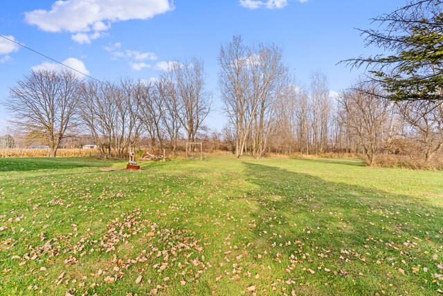 view of yard featuring a rural view