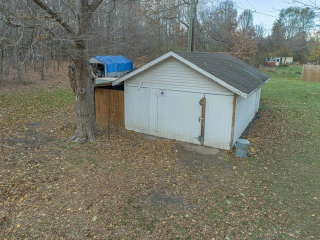 view of outbuilding