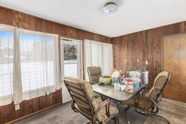 2399 S Cleveland Ave, Saint Joseph, MI 49085 - dining room featuring wood walls