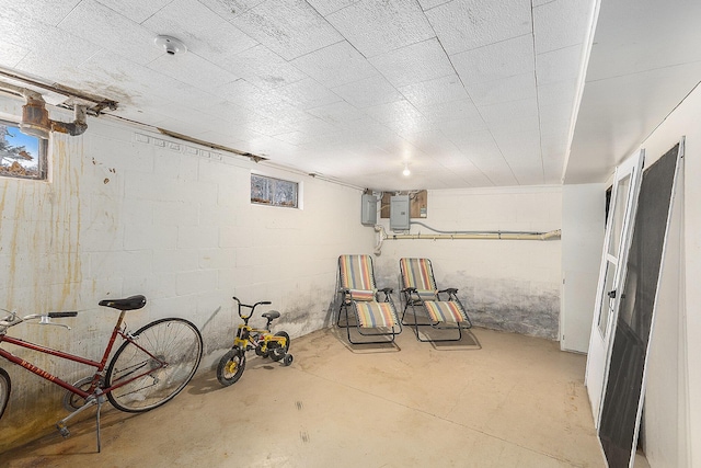 2399 S Cleveland Ave, Saint Joseph, MI 49085 - basement featuring electric panel and concrete block wall