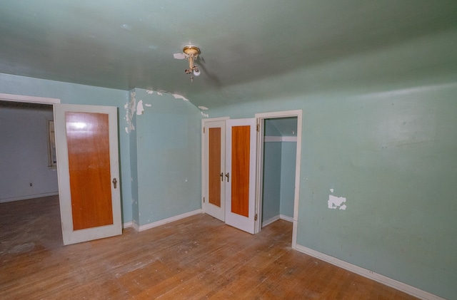 unfurnished bedroom featuring light hardwood / wood-style floors