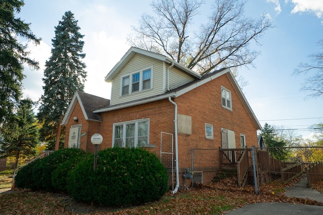 view of side of property