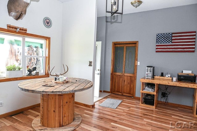 foyer entrance featuring light hardwood / wood-style floors