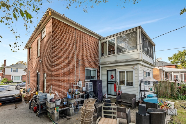 view of rear view of property