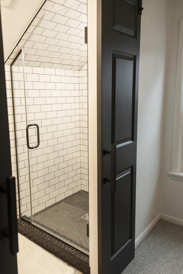 317 Maiden Ln, Saint Joseph, MI 49085 - full bath featuring a shower stall and baseboards