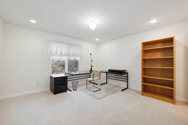 5750 Sunnycrest Dr, West Bloomfield, MI 48323 - carpeted office space with recessed lighting and baseboards