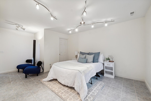 view of tiled bedroom