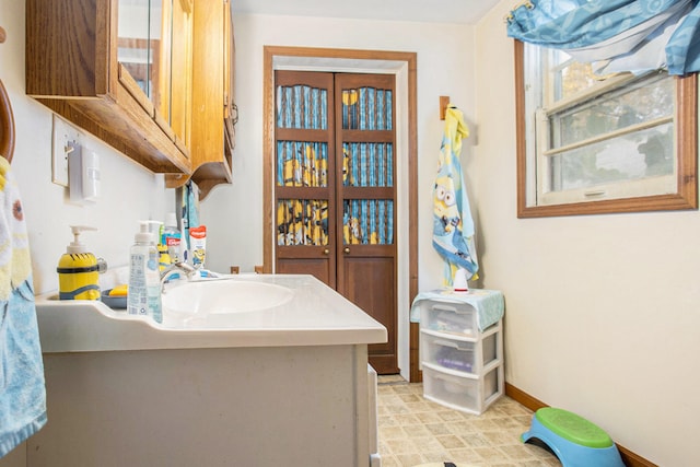 bathroom with vanity