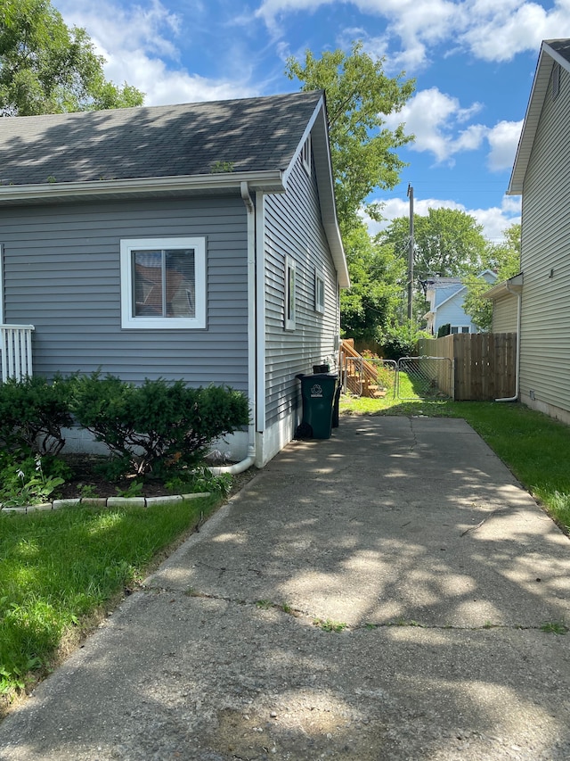 view of home's exterior