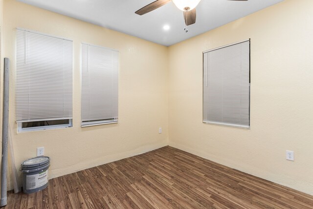 5393 Seebaldt St, Detroit, MI 48204 - unfurnished room with a ceiling fan and wood finished floors