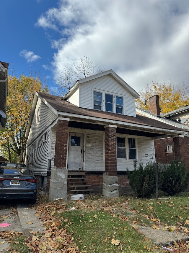 view of front of house featuring a porch