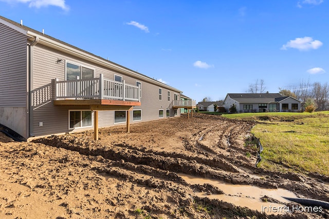 exterior space with a wooden deck