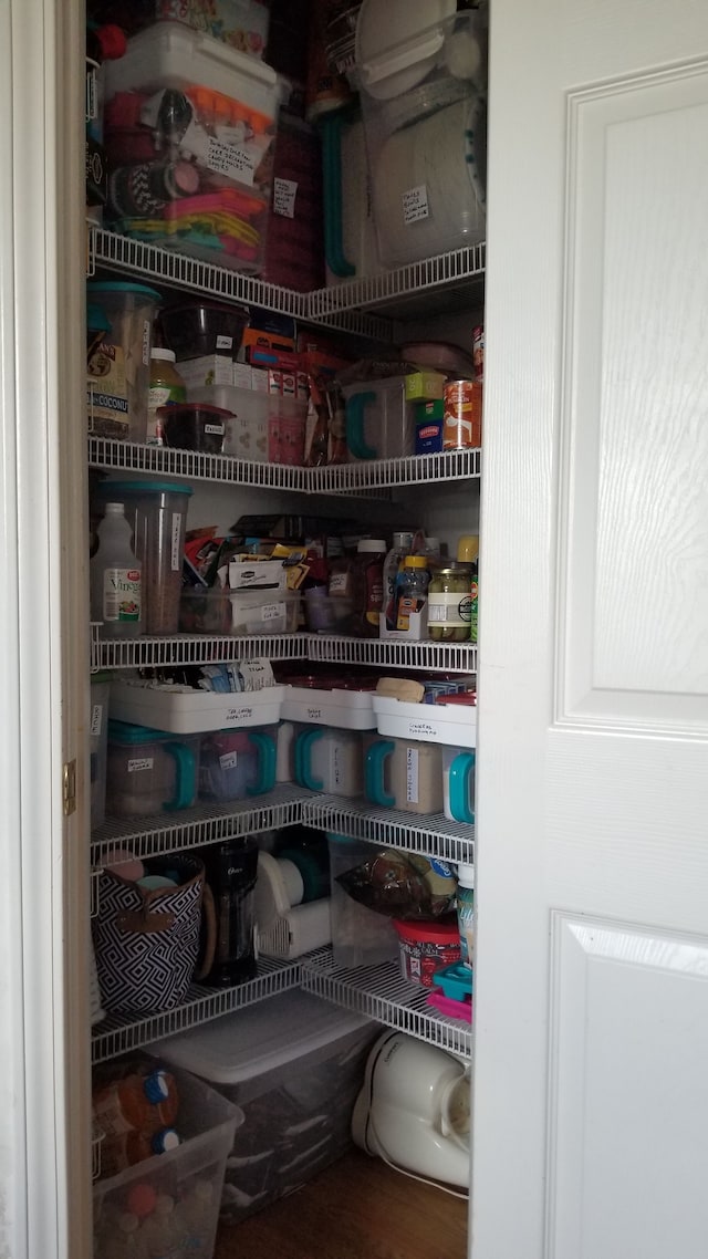 view of pantry