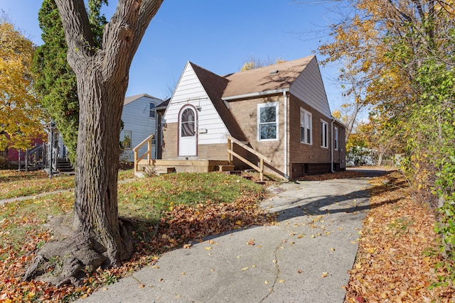 view of bungalow-style house