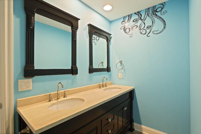 bathroom with vanity