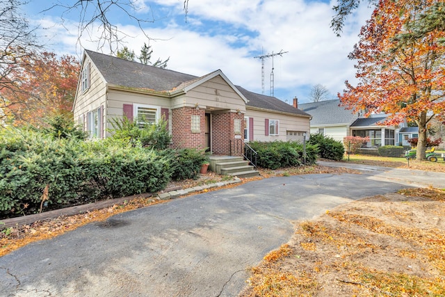 view of bungalow-style home