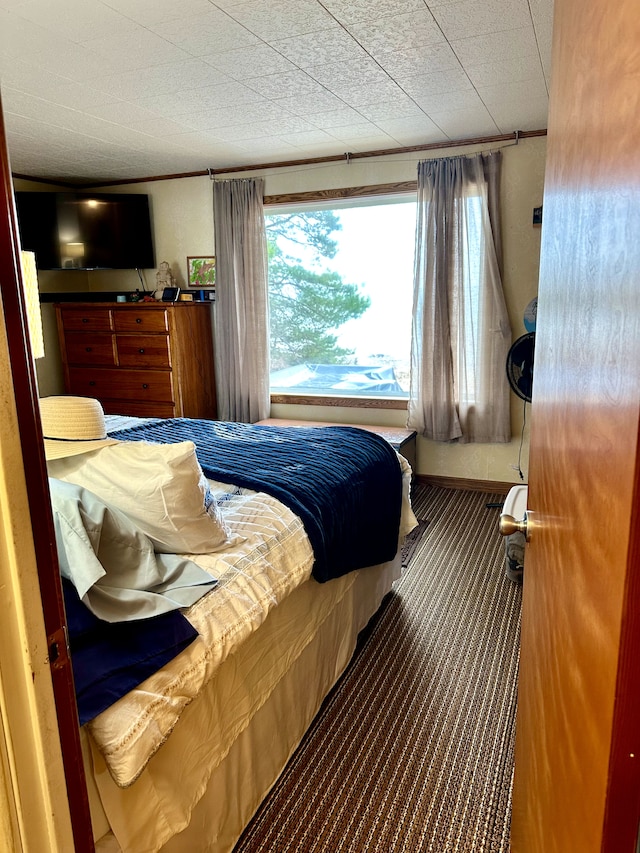 bedroom featuring carpet flooring