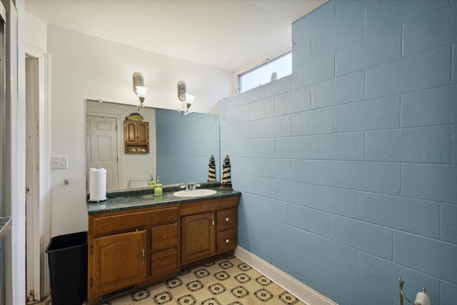 bathroom featuring vanity