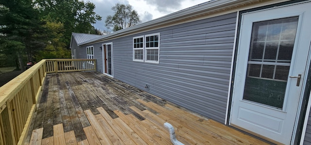 view of wooden terrace