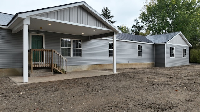 view of back of property