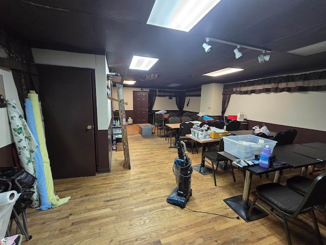 interior space with light wood-type flooring