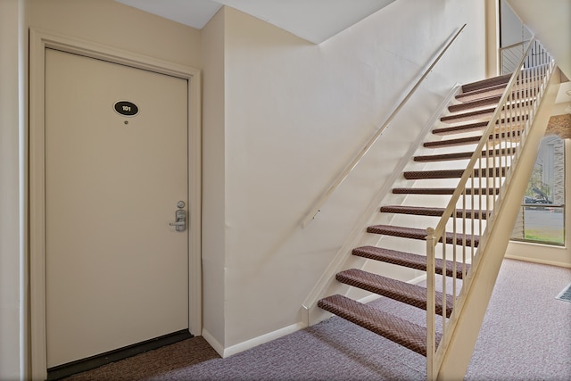 stairs with carpet