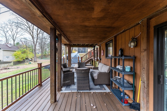 view of wooden terrace