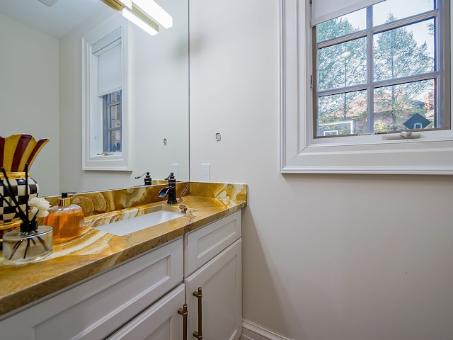 bathroom featuring vanity