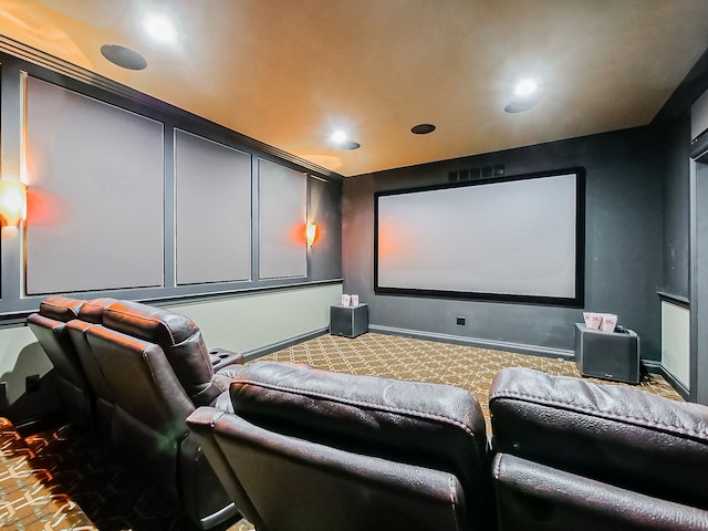 2748 Turtle Lake Dr, Bloomfield Hills, MI 48302 - cinema room featuring carpet flooring and recessed lighting