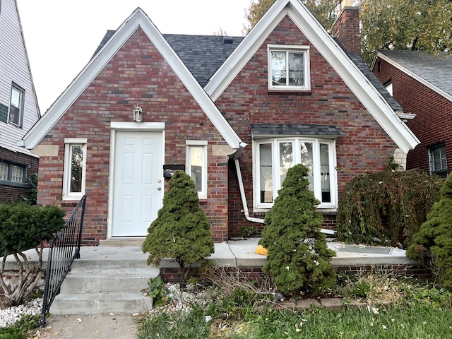 view of tudor home