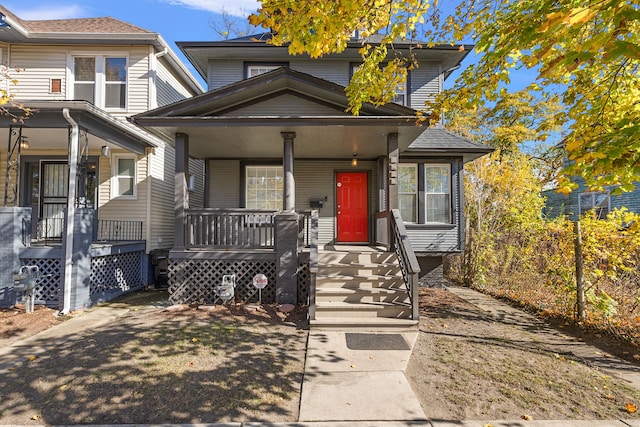 view of front of house featuring a porch