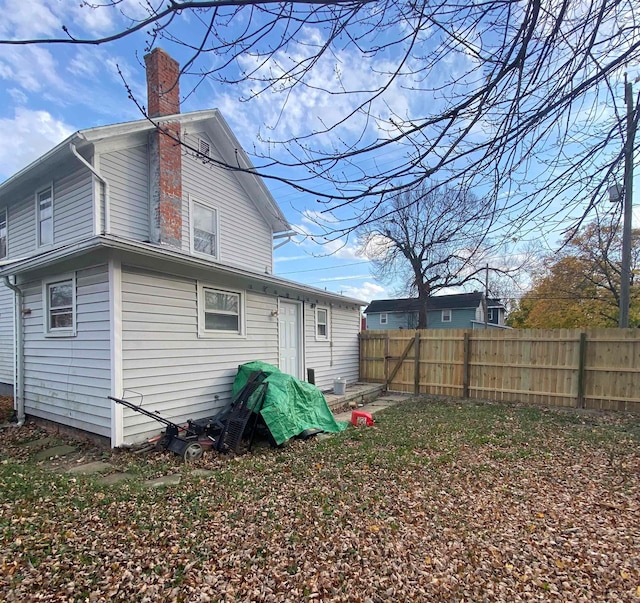 view of rear view of property