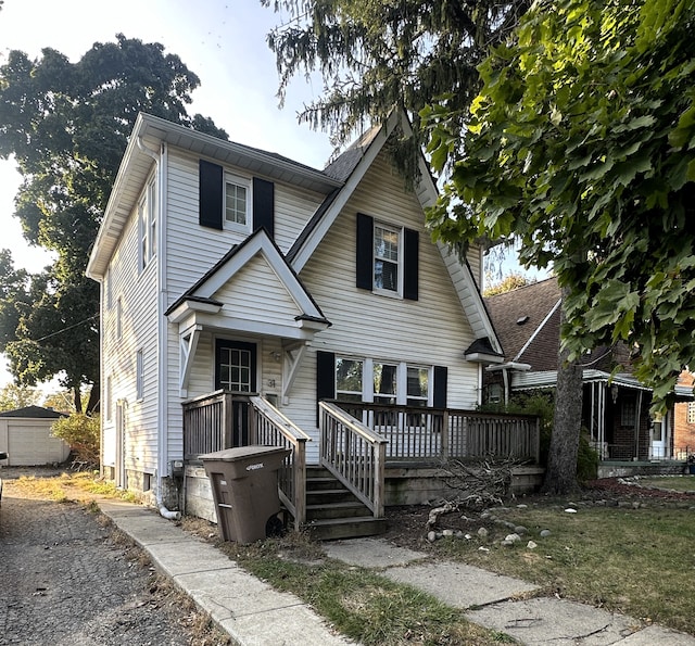 view of front of home with a porch