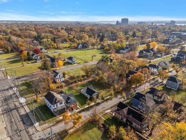 2552 Beals St, Detroit, MI 48214 - aerial overview of property's location with nearby suburban area