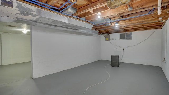 view of basement