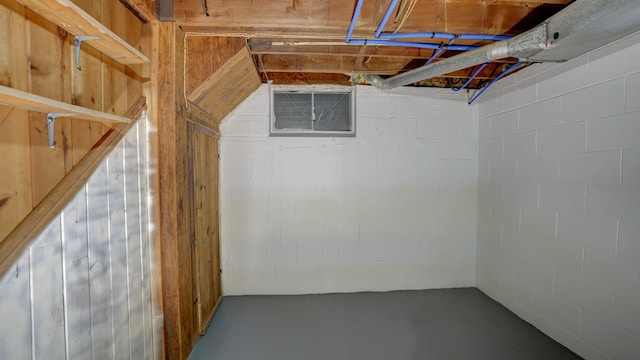 view of basement