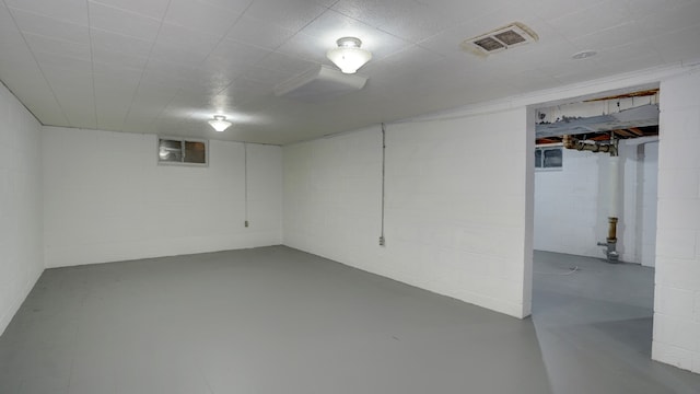 view of basement