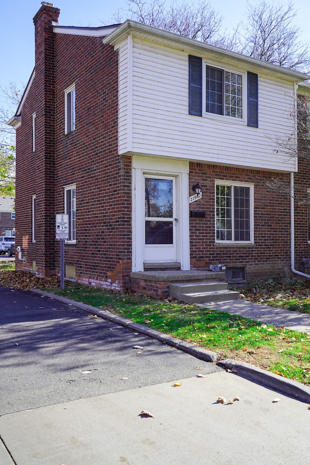 view of front of home