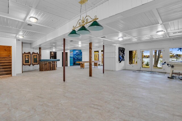 10560 Plaza Ct, Jerome, MI 49249 - below grade area featuring bar and stairs
