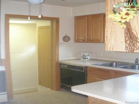 kitchen featuring sink and black dishwasher