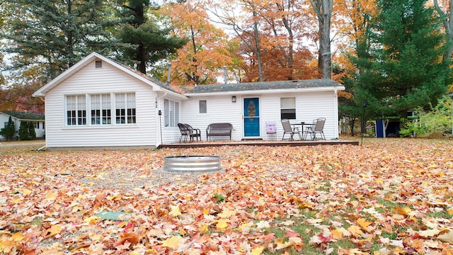 rear view of house with a patio area