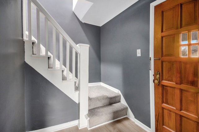 entryway featuring light wood-type flooring