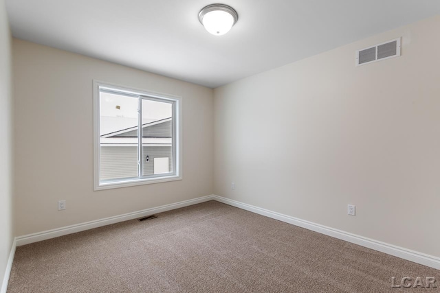 view of carpeted empty room