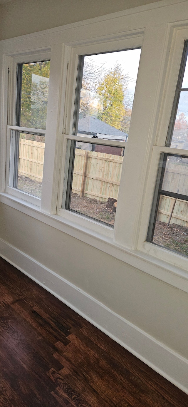 room details with hardwood / wood-style floors