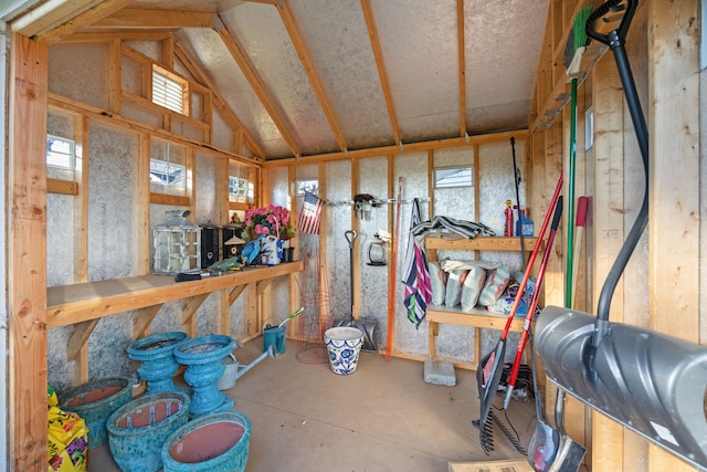 view of storage room