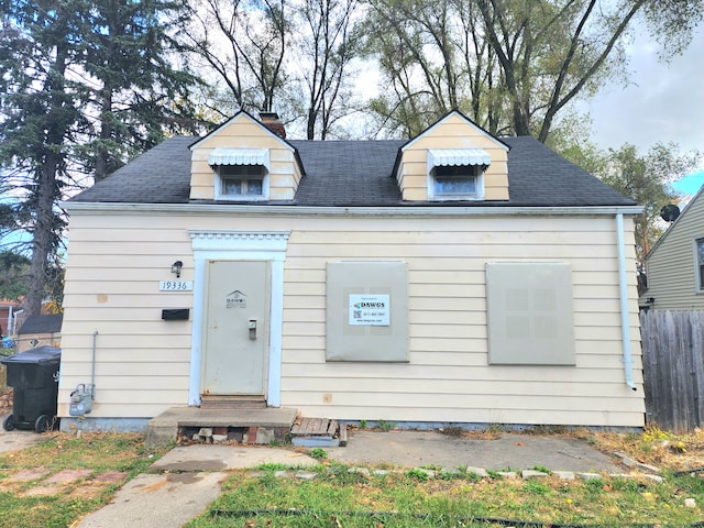 view of front of home