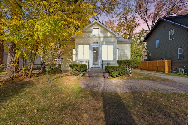 bungalow with a yard