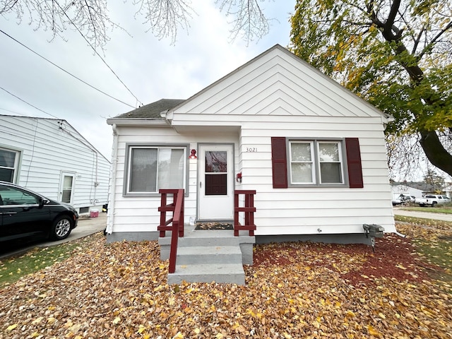 view of bungalow-style home