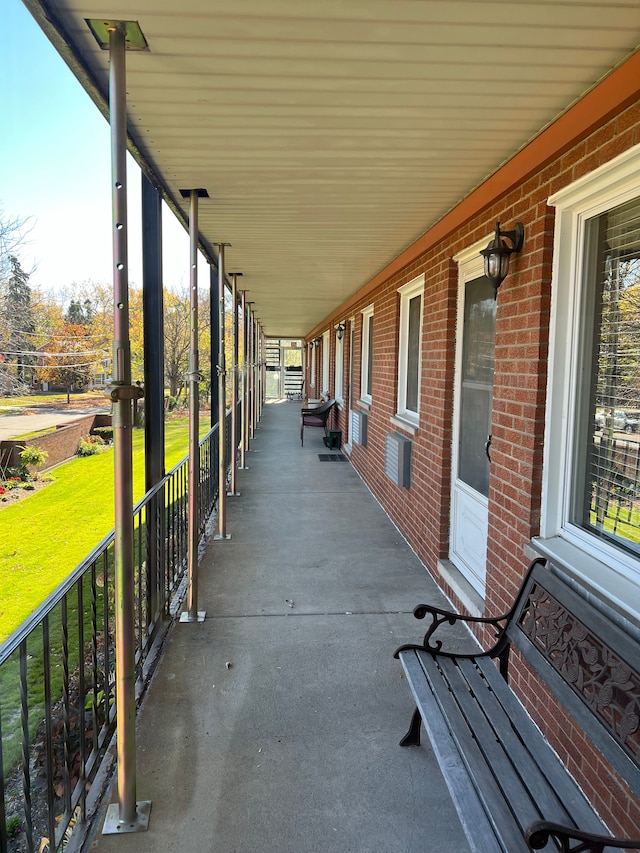 view of patio featuring covered porch