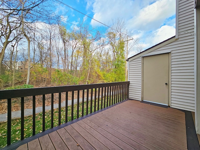 view of wooden terrace